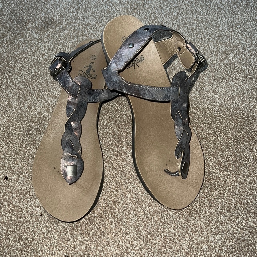Corkys hipster wedge sandals